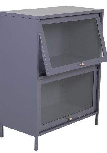 VENTURE DESIGN Bakal Low skab, m. 2 lger og 1 hylde - lysegr stl