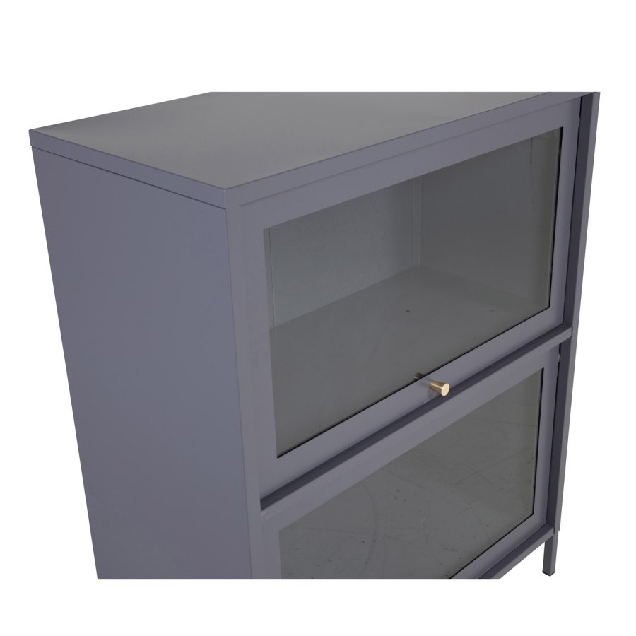 VENTURE DESIGN Bakal Low skab, m. 2 lger og 1 hylde - lysegr stl