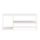 VENTURE DESIGN Staal sofabord, m. hylde - hvid stl (120x50)