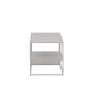 VENTURE DESIGN Staal sofabord, m. hylde - beige stl (120x50)
