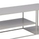 VENTURE DESIGN Staal sofabord, m. hylde - beige stl (120x50)