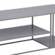 VENTURE DESIGN Staal sofabord, m. hylde - lysegr stl (120x50)