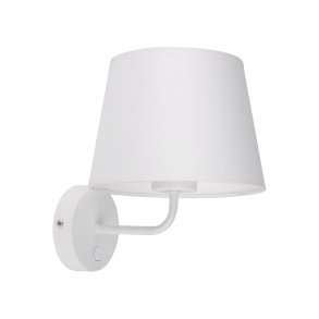 TK Maja vglampe - hvid stof og hvid metal