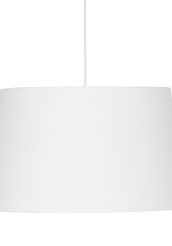 TK Maja loftlampe - hvid stof og hvid plastik