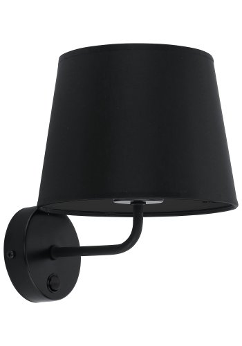 TK Maja vglampe - sort stof og sort metal