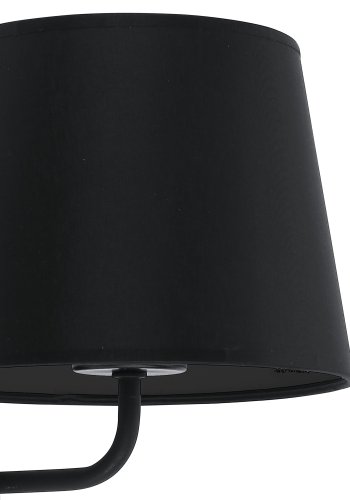 TK Maja vglampe - sort stof og sort metal