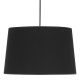 TK Maja loftlampe - sort stof og sort plastik