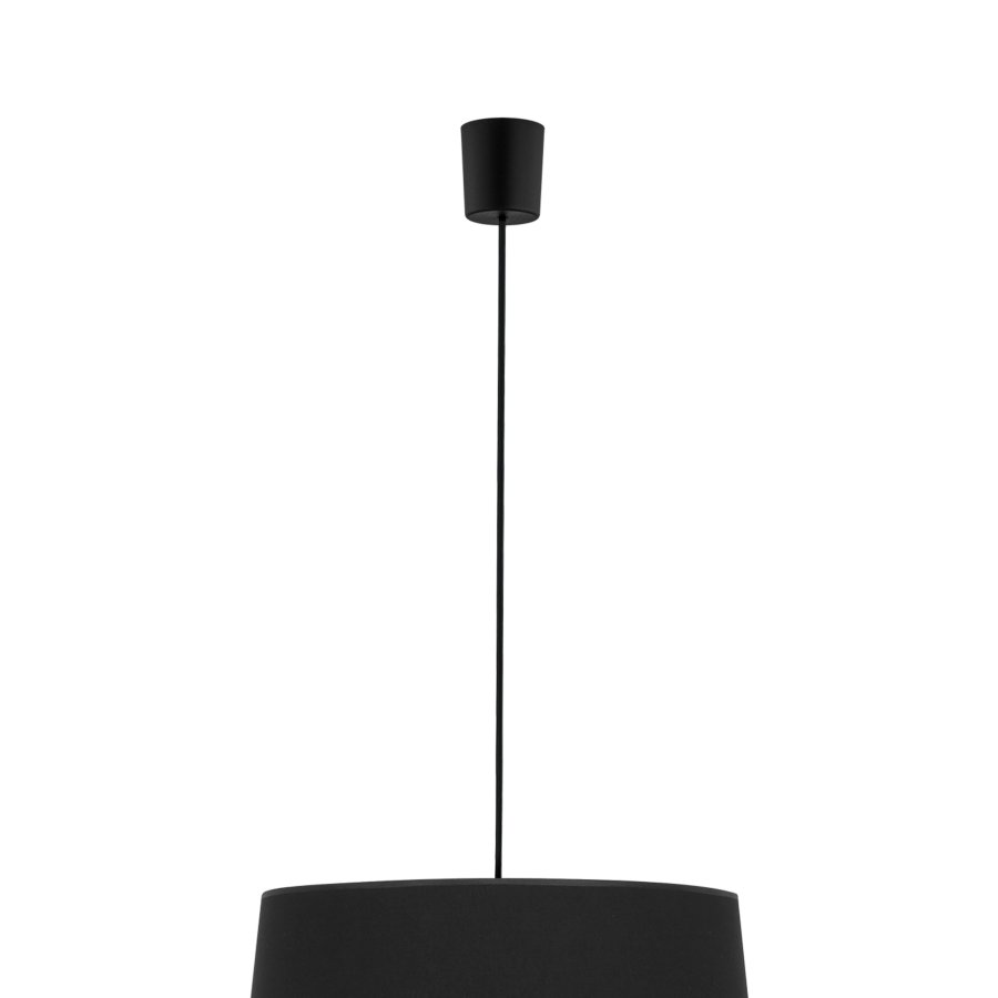 TK Maja loftlampe - sort stof og sort plastik