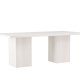 VENTURE DESIGN Olga spisebord, rektangulr - hvidvasket MDF (200x90)