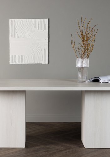 VENTURE DESIGN Olga spisebord, rektangulr - hvidvasket MDF (200x90)
