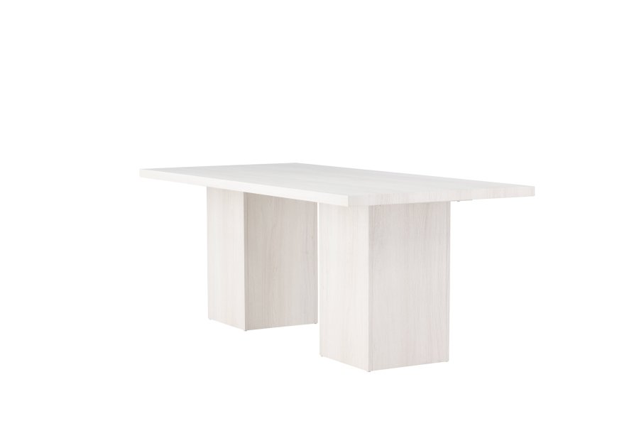 VENTURE DESIGN Olga spisebord, rektangulr - hvidvasket MDF (200x90)