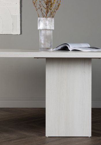VENTURE DESIGN Olga spisebord, rektangulr - hvidvasket MDF (200x90)
