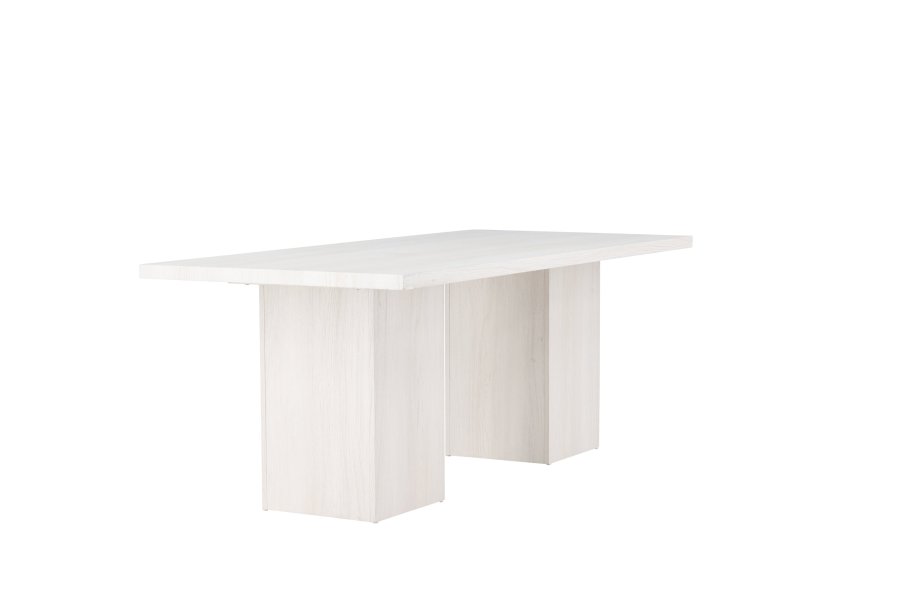 VENTURE DESIGN Olga spisebord, rektangulr - hvidvasket MDF (200x90)