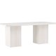 VENTURE DESIGN Olga spisebord, rektangulr - hvidvasket MDF (200x90)