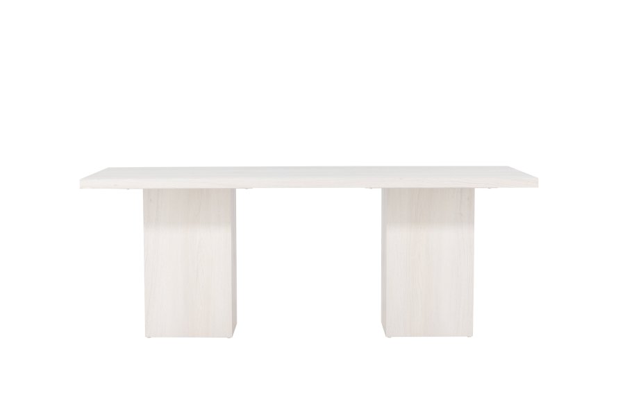 VENTURE DESIGN Olga spisebord, rektangulr - hvidvasket MDF (200x90)