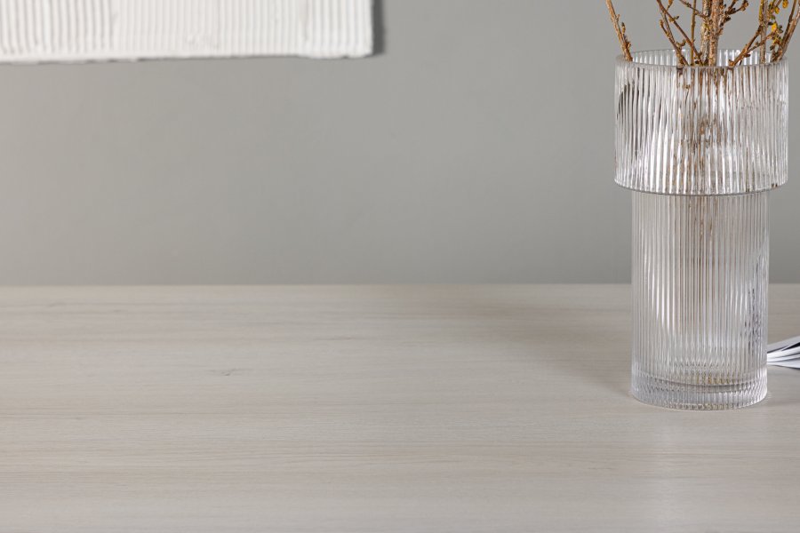 VENTURE DESIGN Olga spisebord, rektangulr - hvidvasket MDF (200x90)