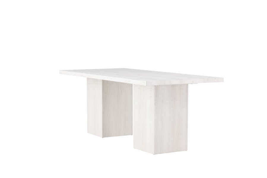 VENTURE DESIGN Olga spisebord, rektangulr - hvidvasket MDF (200x90)