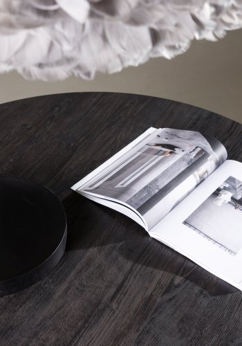 VENTURE DESIGN Lanzo spisebord, rund - mocca MDF (120)