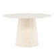 VENTURE DESIGN Lanzo spisebord, rund - hvidvasket MDF (120)
