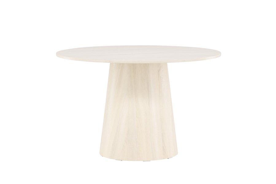 VENTURE DESIGN Lanzo spisebord, rund - hvidvasket MDF (120)