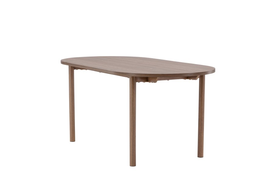 VENTURE DESIGN Andy spisebord, oval - natur MDF og stl (180x75)
