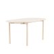 VENTURE DESIGN Andy spisebord, oval - hvidvasket MDF og stl (90x180)