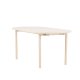 VENTURE DESIGN Andy spisebord, oval - hvidvasket MDF og stl (90x180)