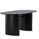 VENTURE DESIGN Isolde spisebord, oval - sort MDF (180x75)