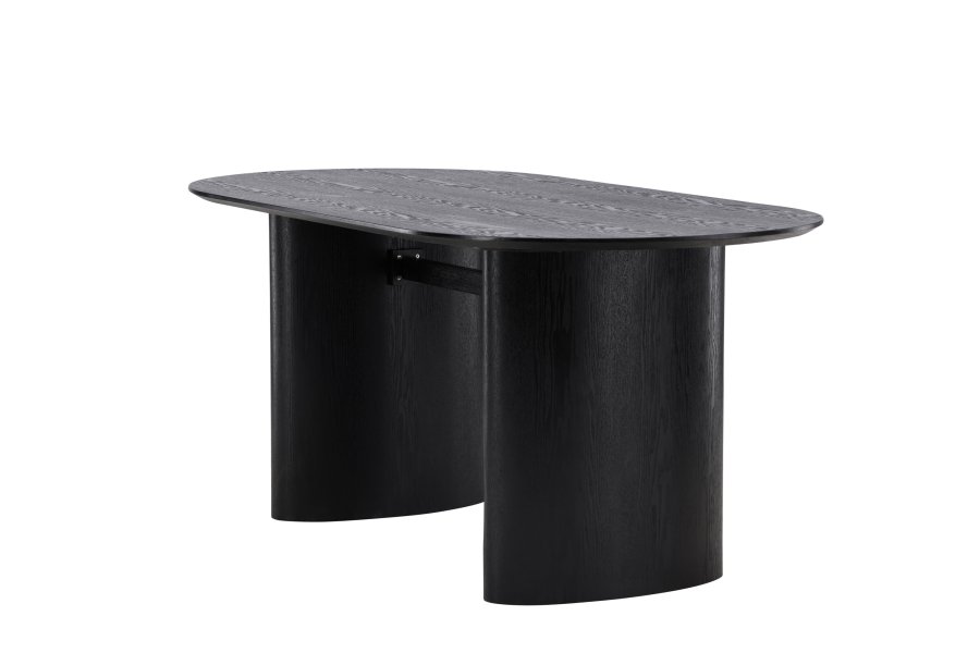 VENTURE DESIGN Isolde spisebord, oval - sort MDF (180x75)