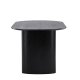 VENTURE DESIGN Isolde spisebord, oval - sort MDF (180x75)