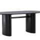 VENTURE DESIGN Isolde spisebord, oval - sort MDF (180x75)