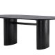 VENTURE DESIGN Isolde spisebord, oval - sort MDF (180x75)
