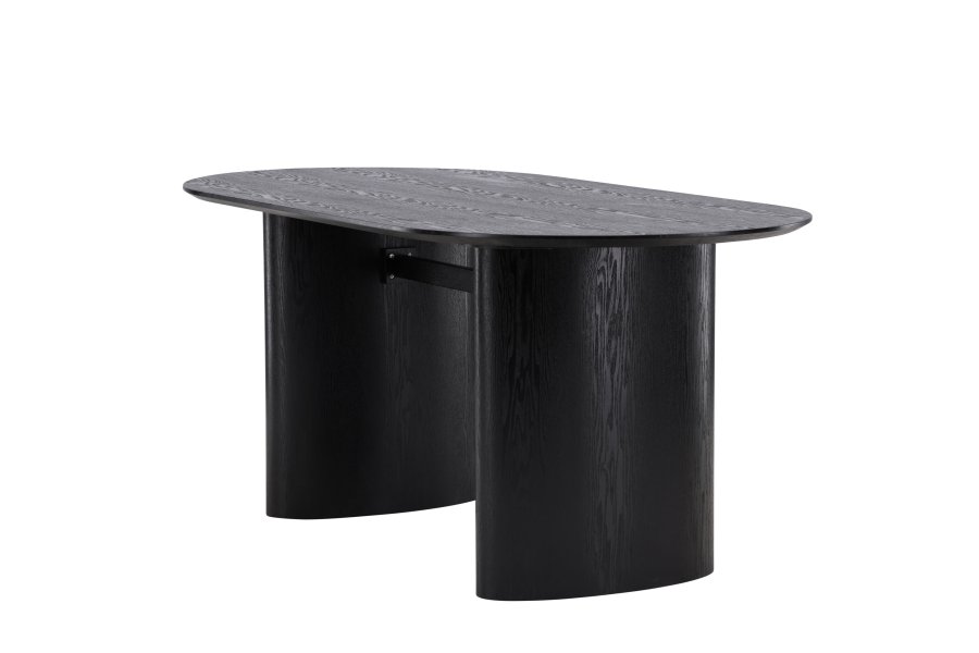 VENTURE DESIGN Isolde spisebord, oval - sort MDF (180x75)
