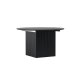 VENTURE DESIGN Matilda spisebord, m. udtrk - sort MDF med finér (130/180)