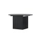 VENTURE DESIGN Matilda spisebord, m. udtrk - sort MDF med finér (130/180)