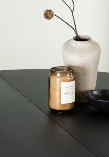 VENTURE DESIGN Matilda spisebord, m. udtrk - sort MDF med finér (130/180)