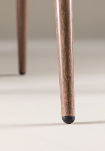 VENTURE DESIGN Velvet spisebordsstol - beige polyester fljl og trlook stl