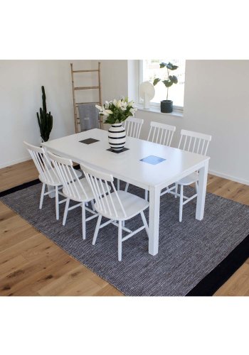 VENTURE DESIGN Lönneberga spisebordsstol - hvid gummitr