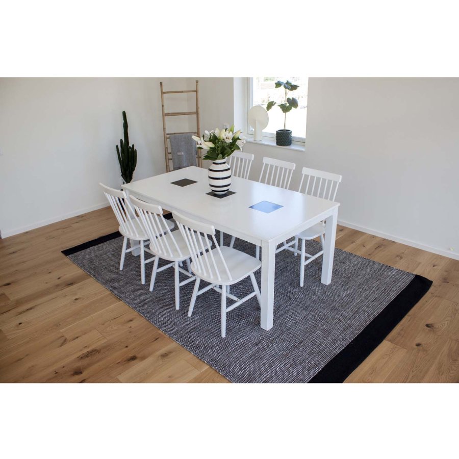 VENTURE DESIGN Lönneberga spisebordsstol - hvid gummitr