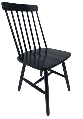 VENTURE DESIGN Lönneberga spisebordsstol - sort gummitr