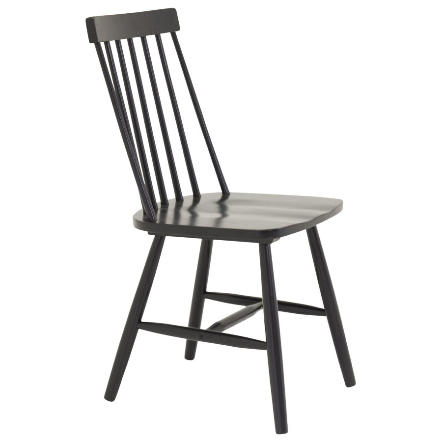 VENTURE DESIGN Lönneberga spisebordsstol - sort gummitr