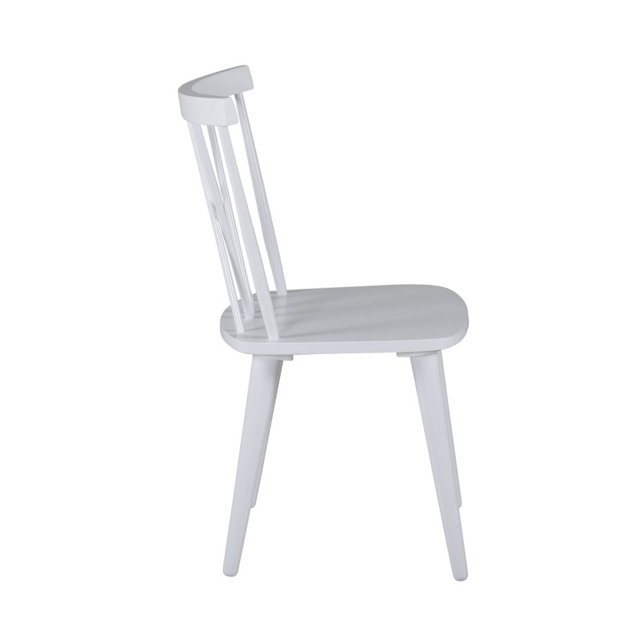 VENTURE DESIGN Mariannelund spisebordsstol - hvid gummitr