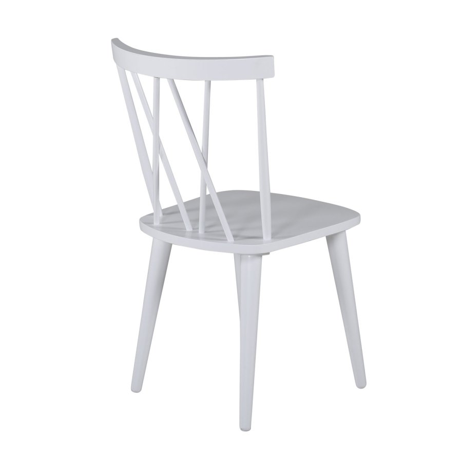 VENTURE DESIGN Mariannelund spisebordsstol - hvid gummitr