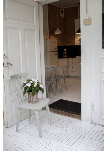 VENTURE DESIGN Mariannelund spisebordsstol - gr gummitr