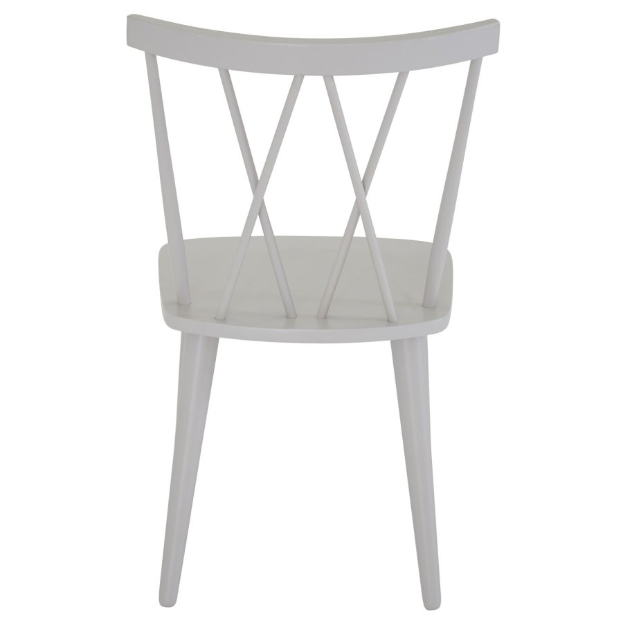 VENTURE DESIGN Mariannelund spisebordsstol - gr gummitr