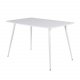 VENTURE DESIGN Polar spisebord - hvid MDF og hvid metal (120x80)