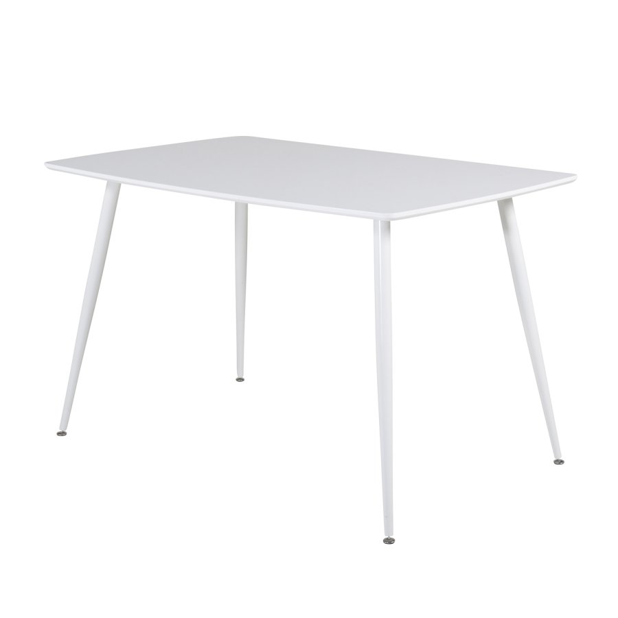 VENTURE DESIGN Polar spisebord - hvid MDF og hvid metal (120x80)
