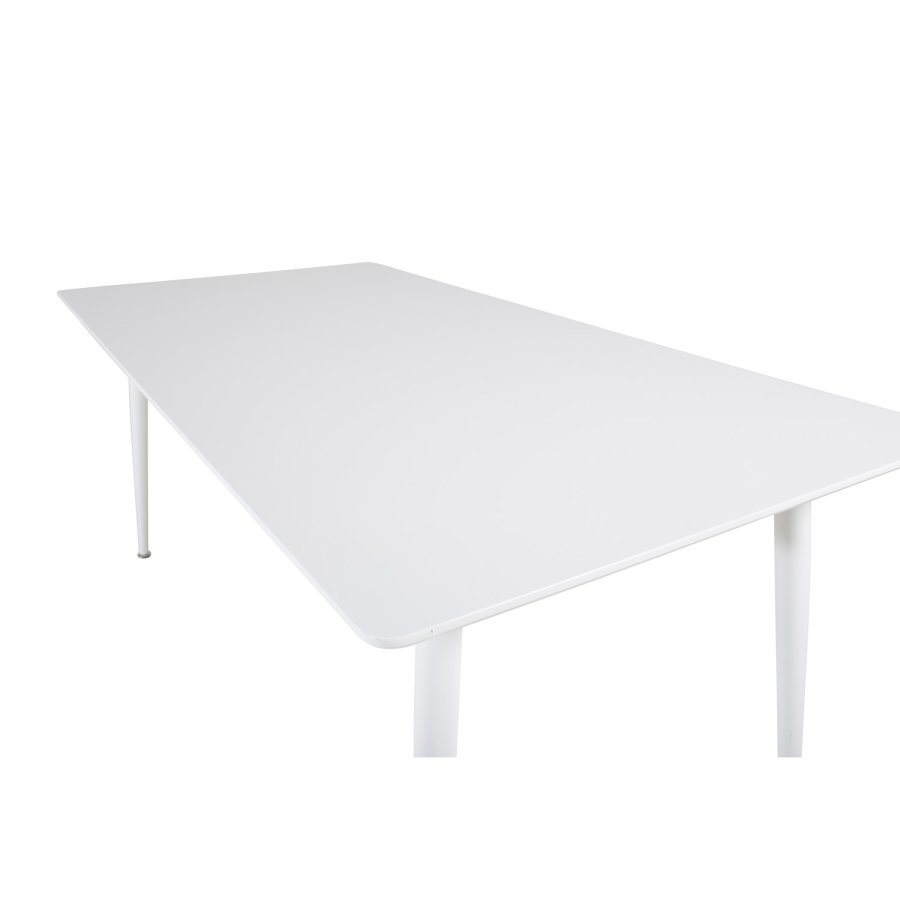 VENTURE DESIGN Polar spisebord - hvid MDF og hvid metal (180x90)