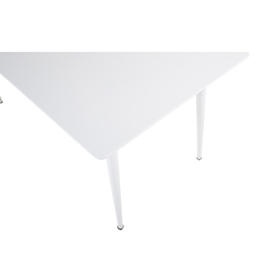 VENTURE DESIGN Polar spisebord - hvid MDF og hvid metal (180x90)