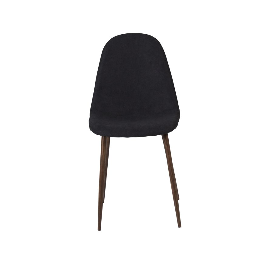 VENTURE DESIGN Polar spisebordsstol - sort polyester og valndfolie metal